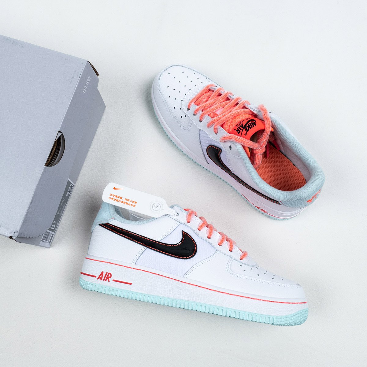 Nike Air Force 1 07 LV8 White Flash Crimson Atomic Pink 5340649