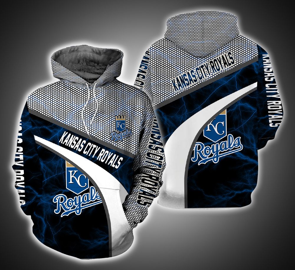 Kansas City Royals Armor Ver.2 3D Print Hoodie