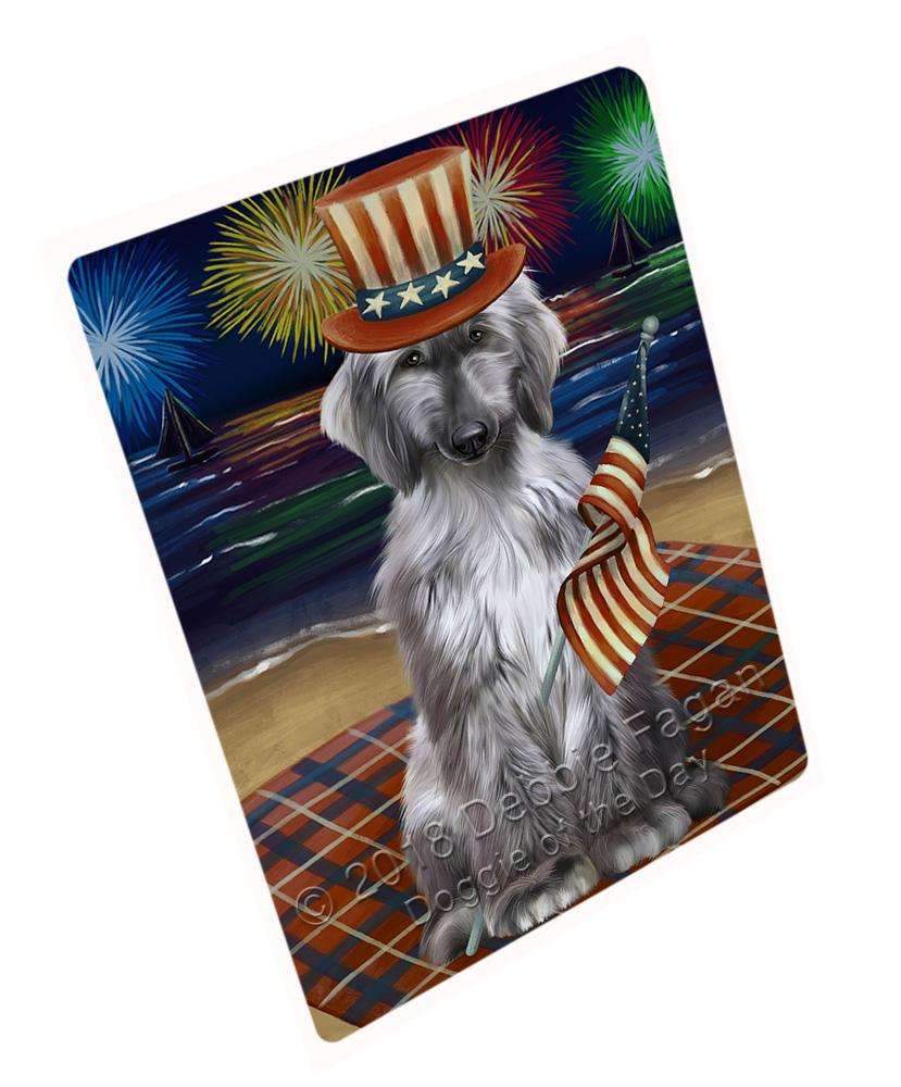 4Th Of July Independence Day Firework Afghan Hound Dog Blanket Blnkt84702