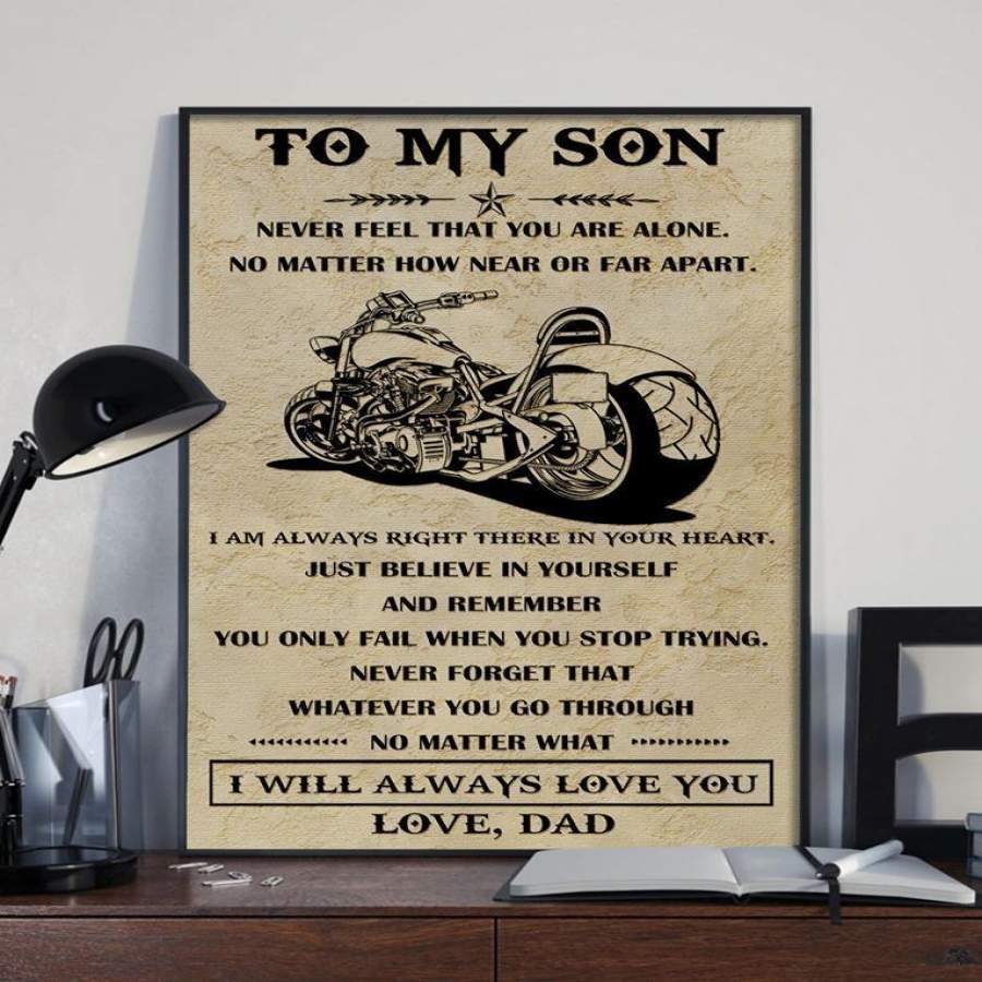 G-Biker poster – Dad to Son – I will always love you