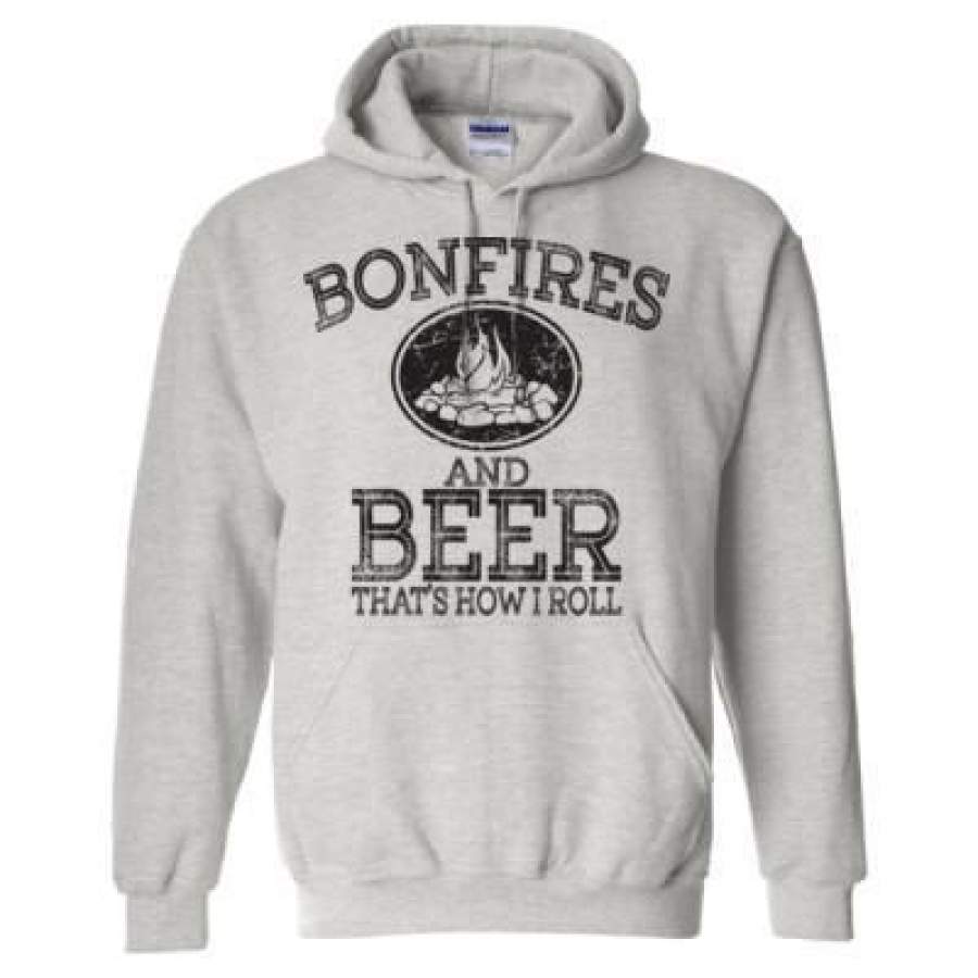 AGR Bornfires And Beer Thatz How I Roll – Heavy Blend™ Hooded Sweatshirt