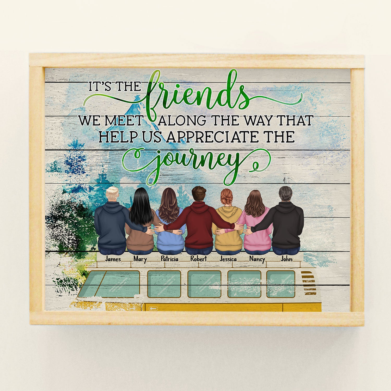 The With Friends – Personalized Poster – Gift For Campers, Friends