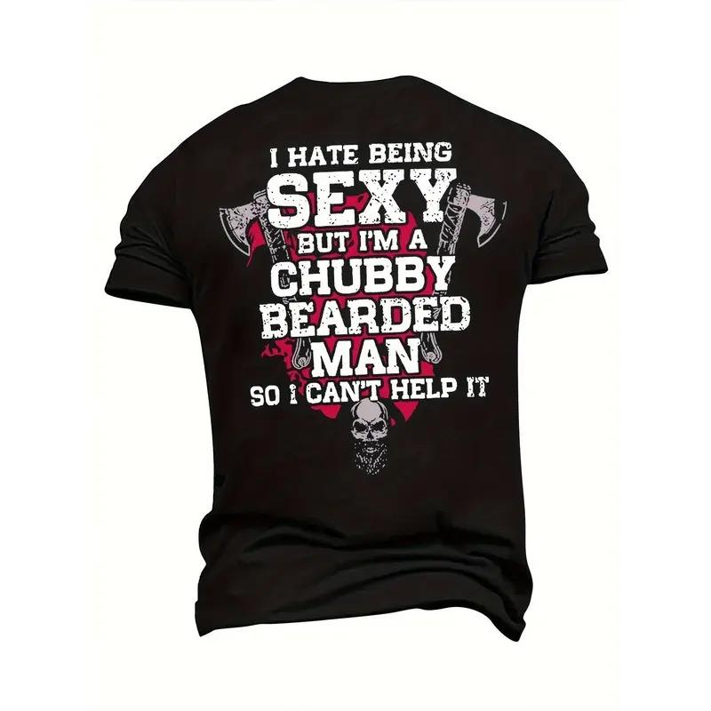Plus Size Men’s T-Shirt Hammer Skull, Gift for Men Woman, Casual Top for Unisex Menswear Graphic Tee