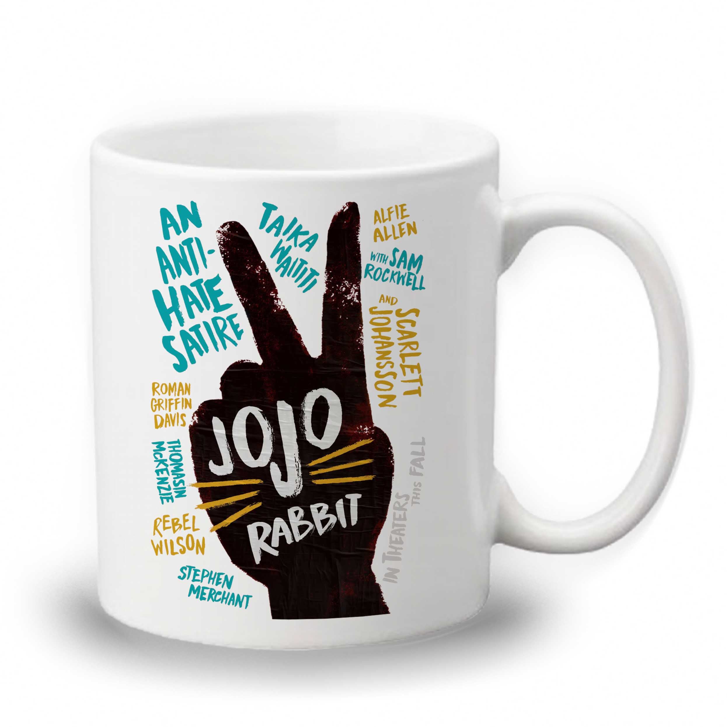 Jojo Rabbit Cover Logo Mug