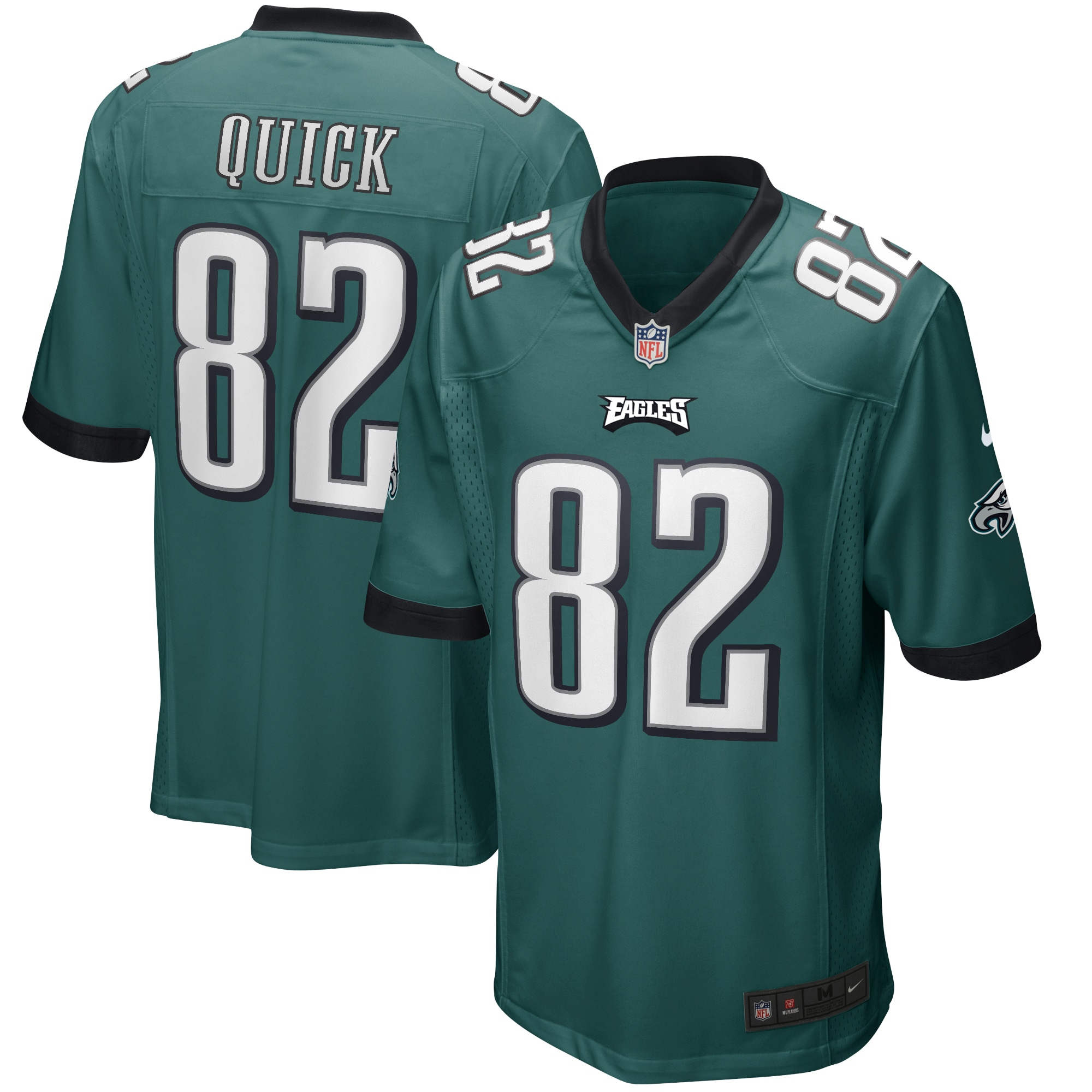 Mike Quick Philadelphia Eagles Game Retired Player Jersey – Midnight Green