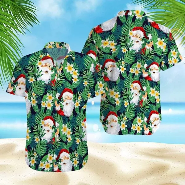 Christmas Santa Claus Funny Hawaii Shirt For Men Women Adult Ha105372