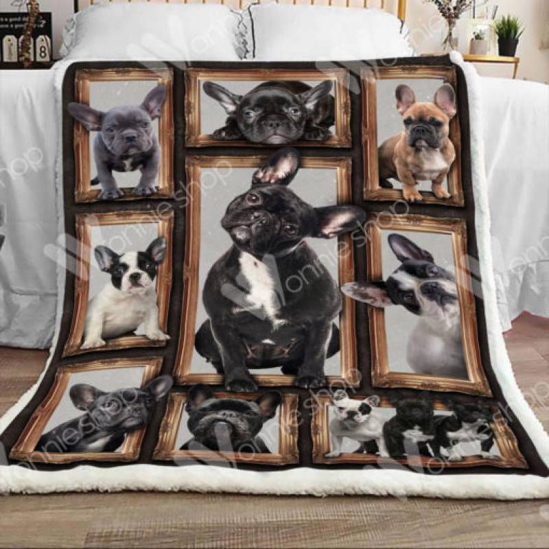 French Bulldog Dog Sherpa Blanket DCB 0302 81O60