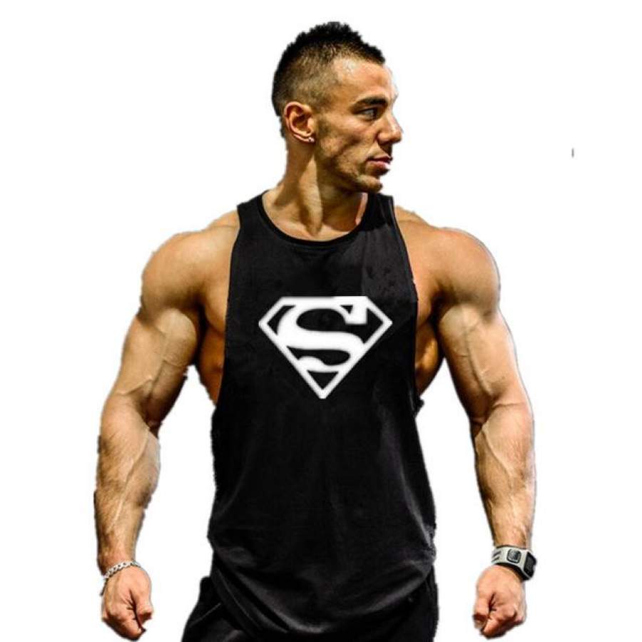 Golds superman clothing Stringer Tank Top Men Bodybuilding and Fitness Men’s Singlets Tank Shirts Gyms Clothes man