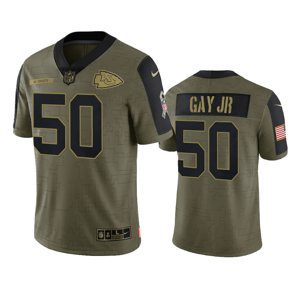 Willie Gay Jr. Kansas City Chiefs 2021 Salute To Service Limited Jersey