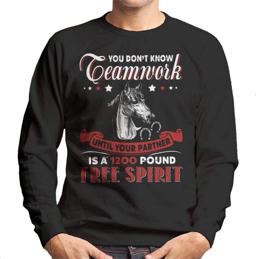 You Dont Know Teamwork Horse Men’s Sweatshirt