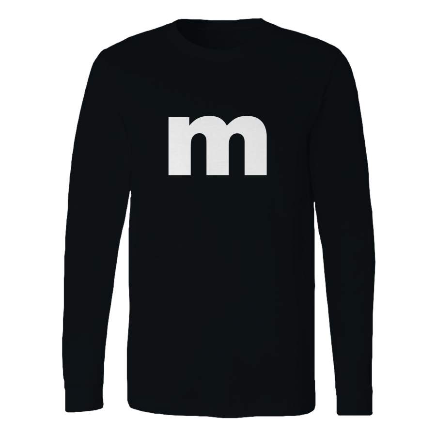 M Halloween Candy Long Sleeve T-Shirt Tee