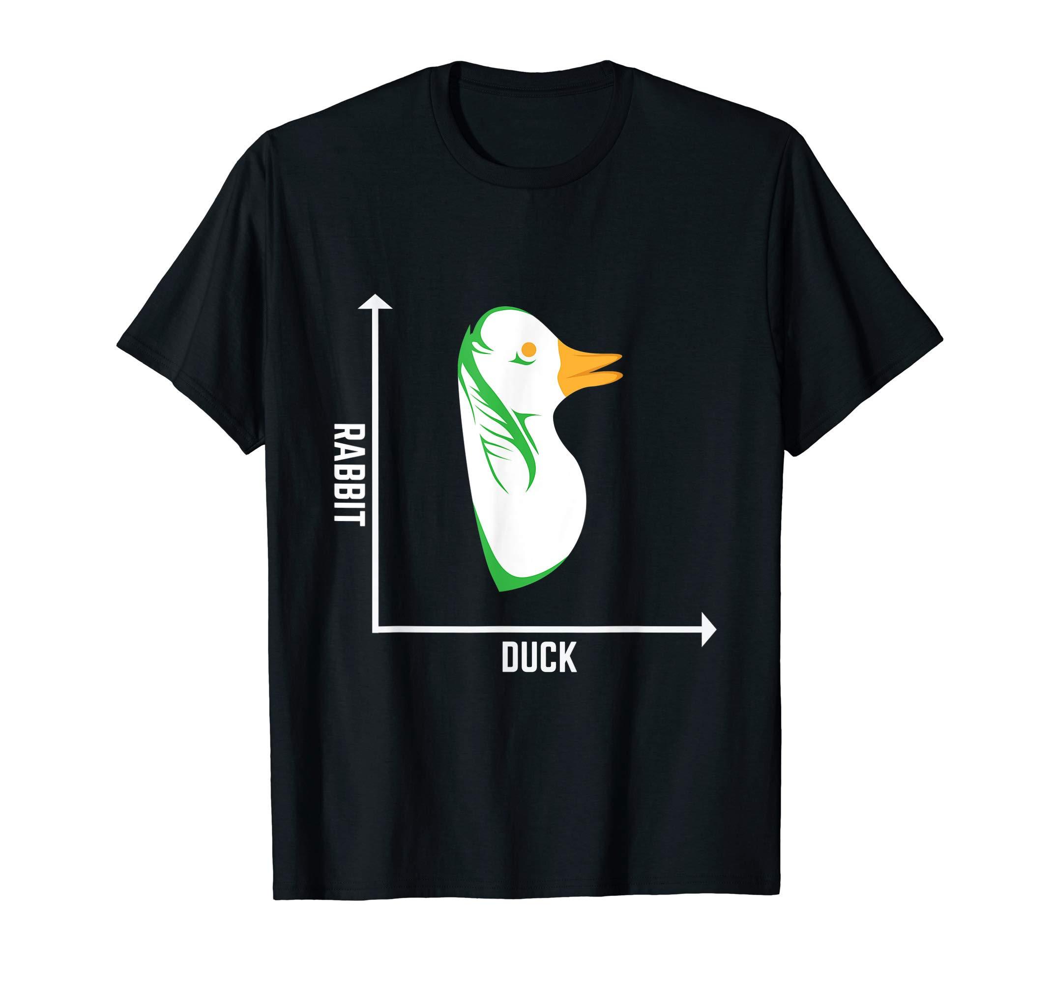 Duck Rabbit Graph Math Student Teacher Easter Gift T-Shirt