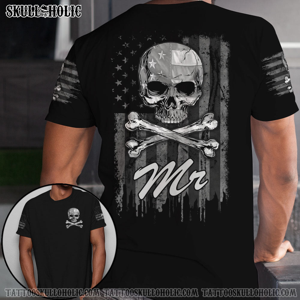 Mr Mrs Skull Bones B&W Couple All Over Print – Tlnz0812212