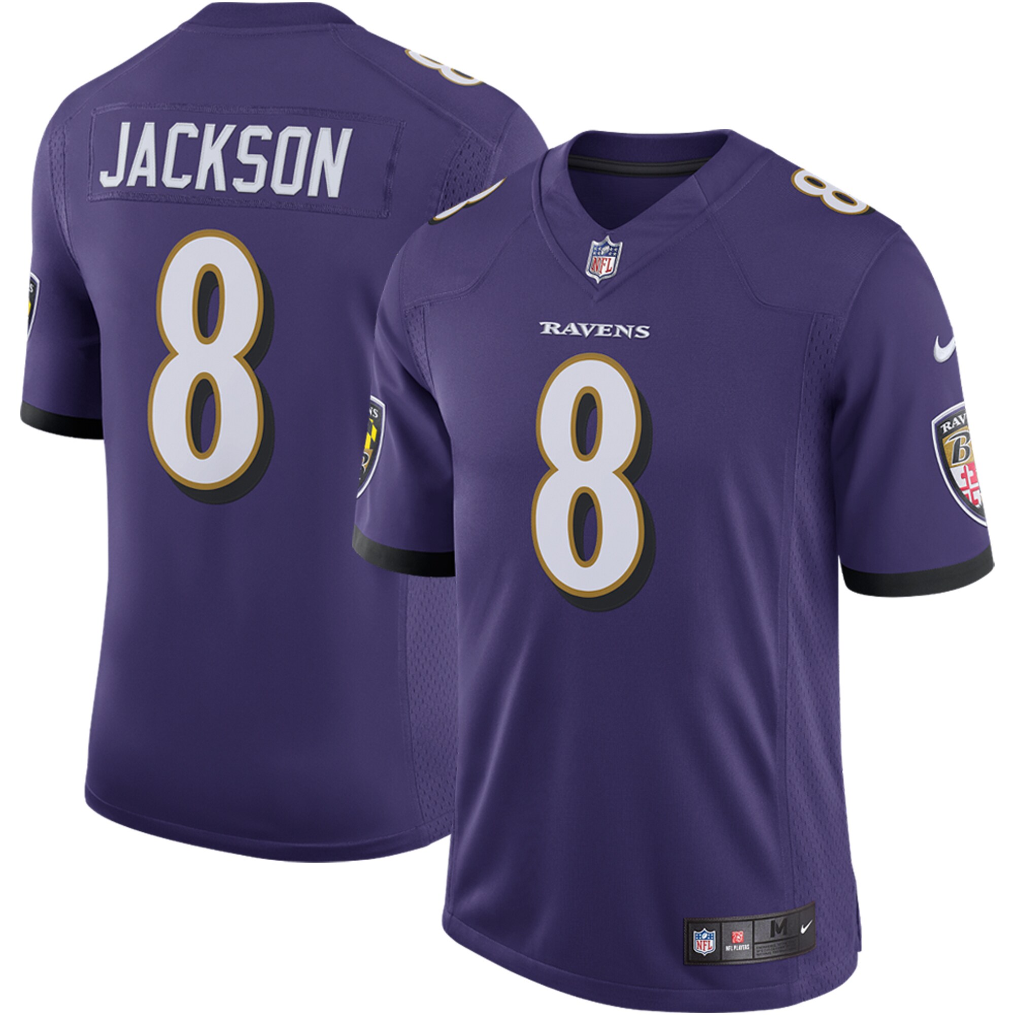 Lamar Jackson Baltimore Ravens Speed Machine Limited Jersey – Purple