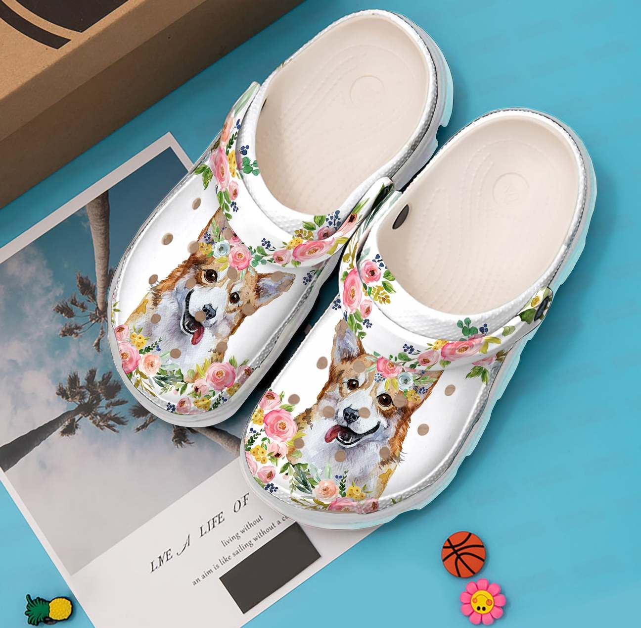 Corgi Personalized Clog, Custom Name, Text, Color, Number Fashion Style For Women, Men, Kid, Print 3D My Love My Sunshine