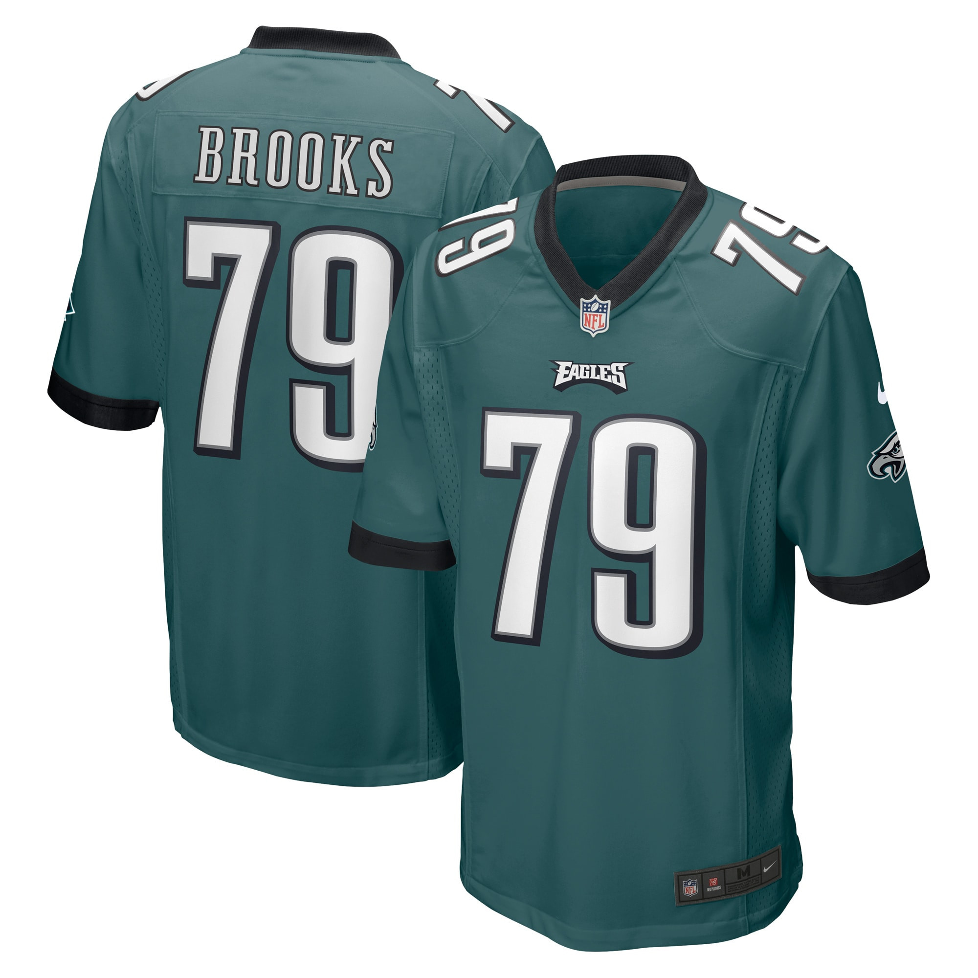 Brandon Brooks Philadelphia Eagles Game Jersey – Midnight Green NFL