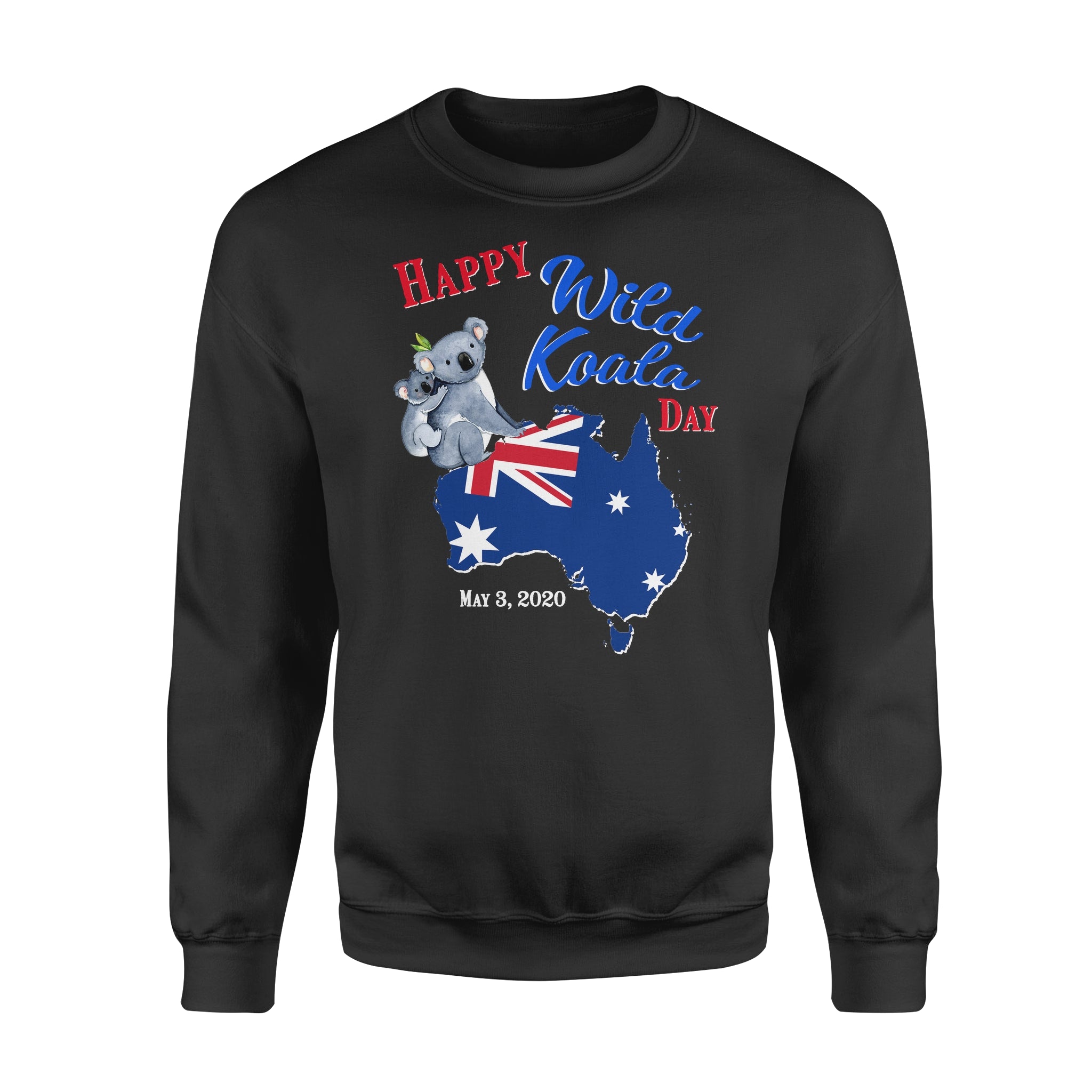 Happy Wild Koala Day Australia – Standard Crew Neck Sweatshirt