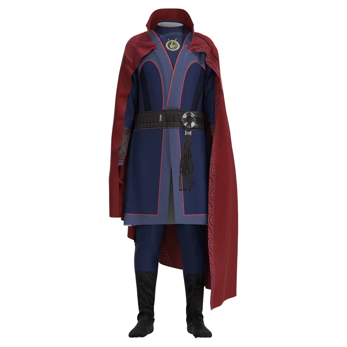 2022 NEW Doctor Strange Cosplay Costume Steve Red Cloak Robe Halloween Carnival Suit For Kids and Adult Party Costume alx