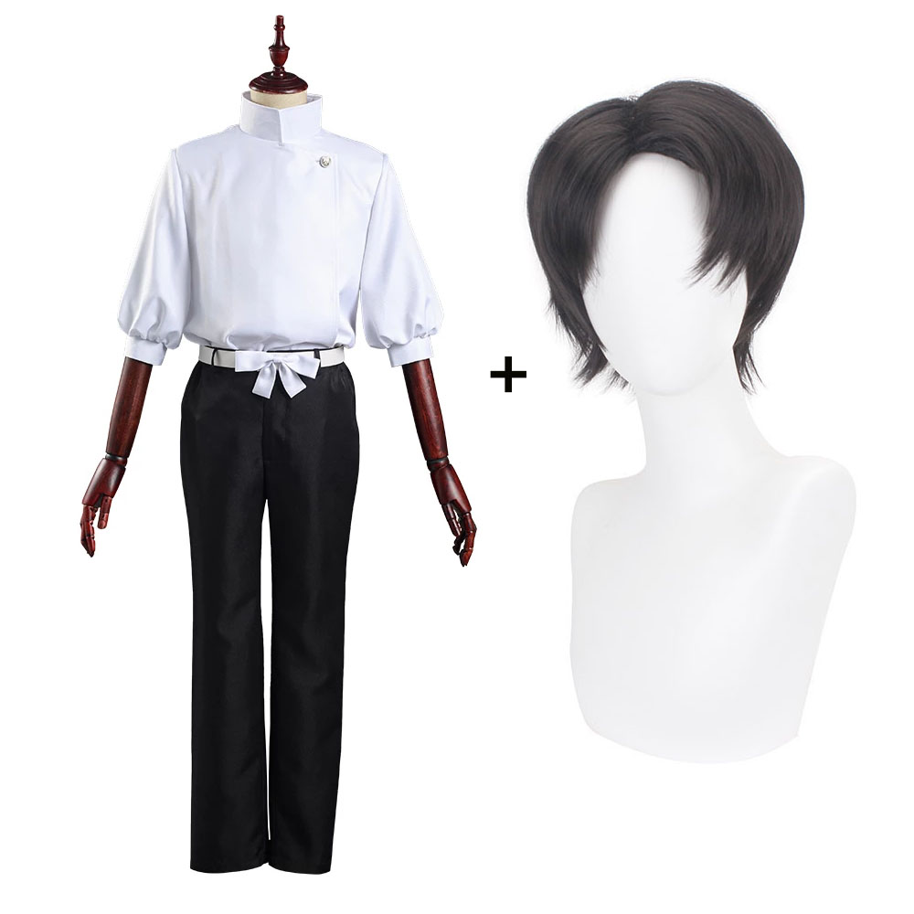 Anime Jujutsu Kaisen Yuta Okkotsu Cosplay Costume Wig Men Women Tops + Pants + Belt Halloween Carnival Suit alx