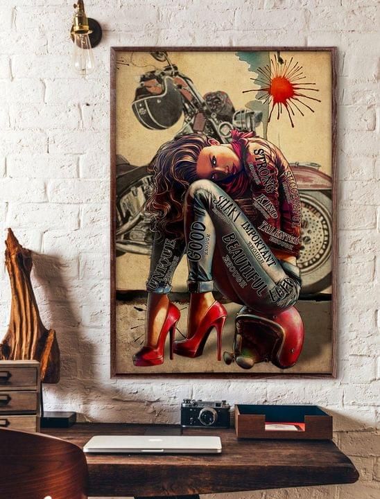 Black Queen Strong Smart Important Enough Beautiful Good Home Living Room Wall Decor Vertical Poster Canvas