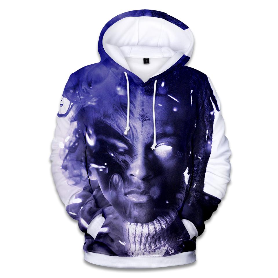 XXXTentacion Hoodies – Rapper XXXTentacion Terror Icon Blue Hoodie