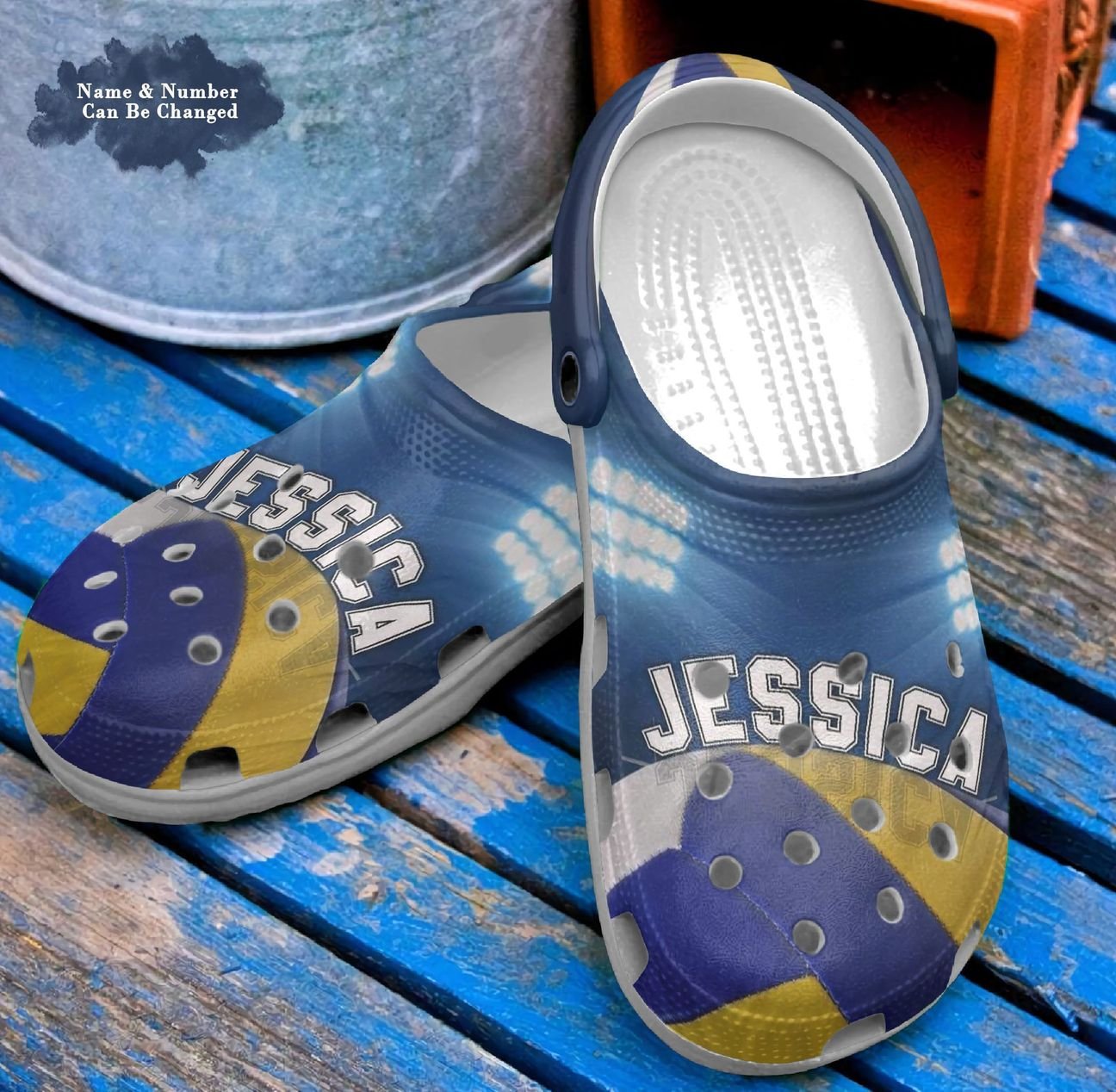 Volleyball Personalize Clog, Custom Name, Text, Fashion Style For Women, Men, Kid, Print 3D Personalized Volleyball Girl