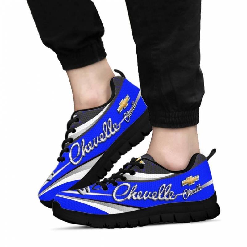 3D Printed Chevrolet Chevelle- BDA Sneakers Ver1 For Men & Women (Blue)