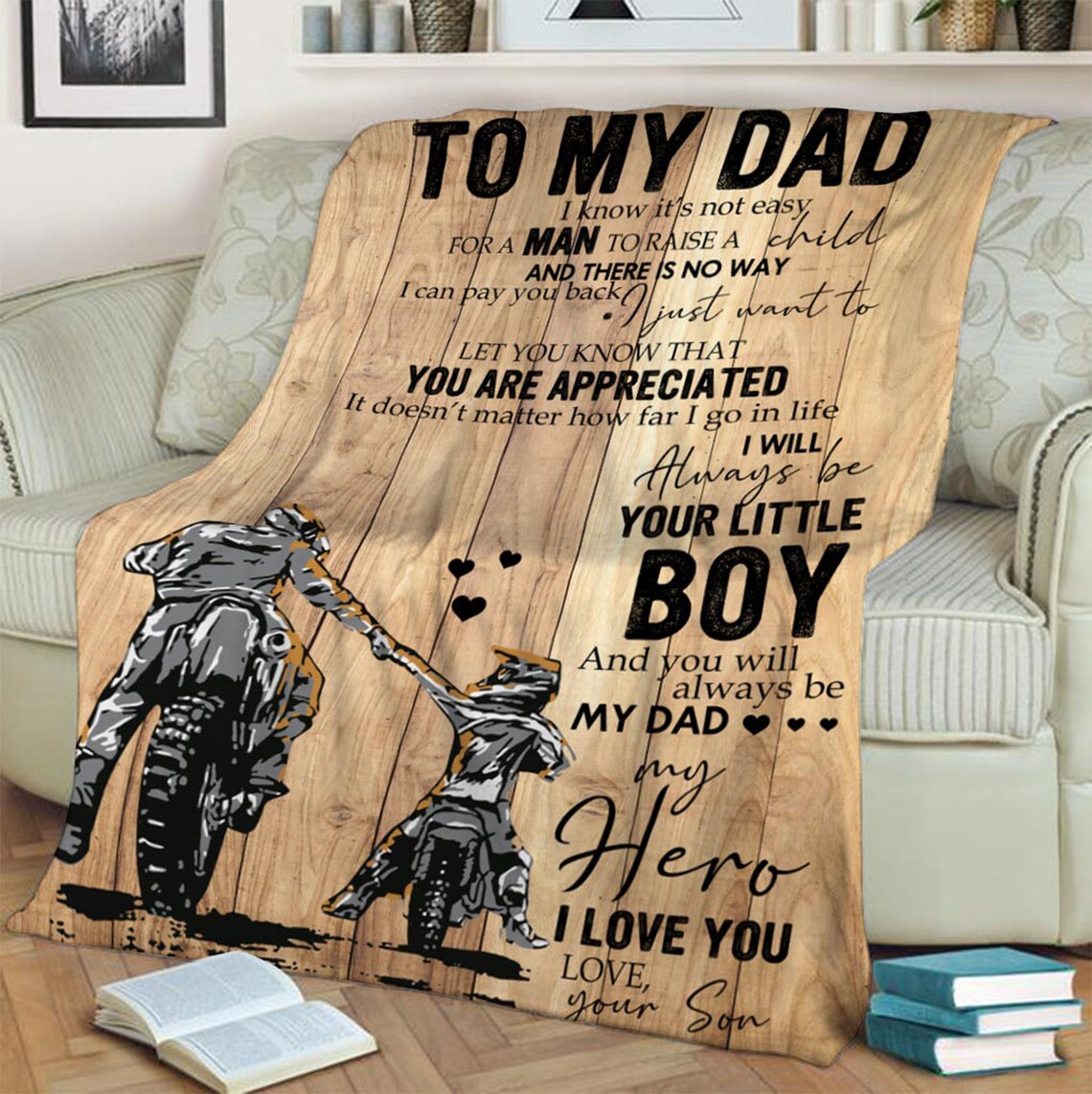 To My Father I Will Always Be Your Little Boy Fleece Blanket Gift For Family,Birthday,Parents,Dad Gift Home Decor Bedding Couch Sofa Soft And Comfy