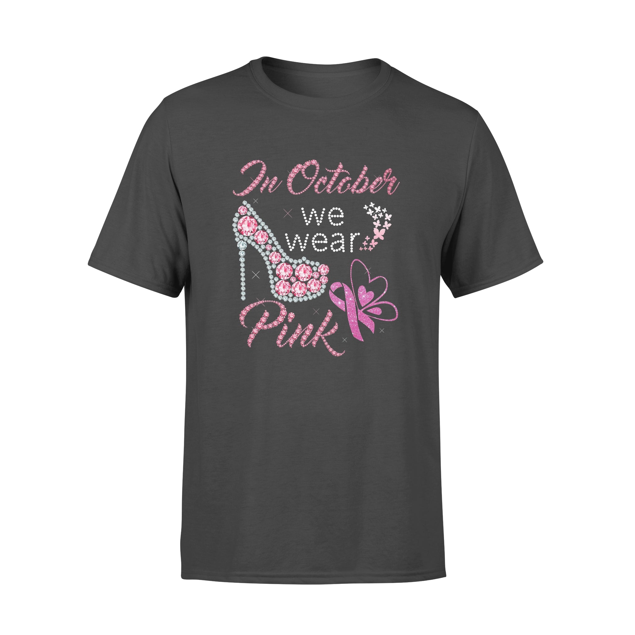 In October We Wear Pink Breast Cancer Awareness – Premium T-shirt