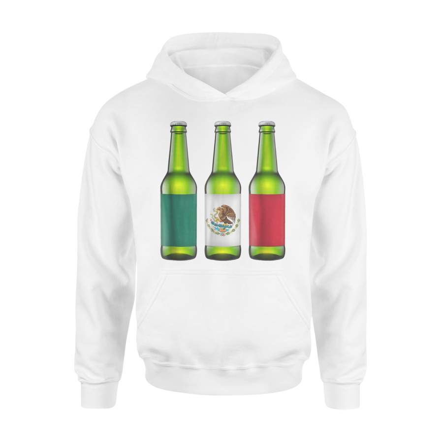 Awesome Beer Bottles Mexico W Mexican Flag Hoodie