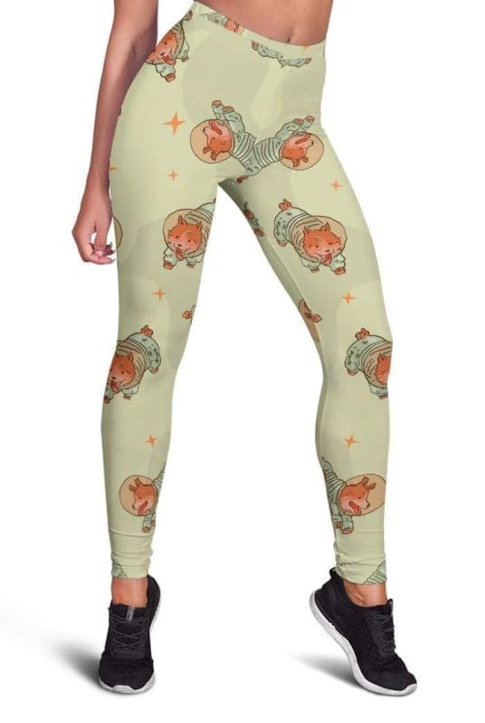 Secrettees Cute Animals As An Astronaut Full-Print Leggings