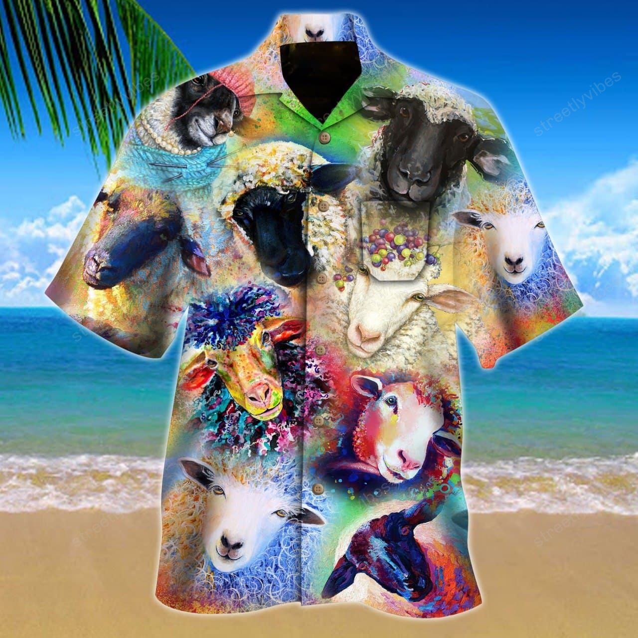 Colorful Sheeps Hawaii Shirt Hawaii For Hawaii Aloha Ha66494