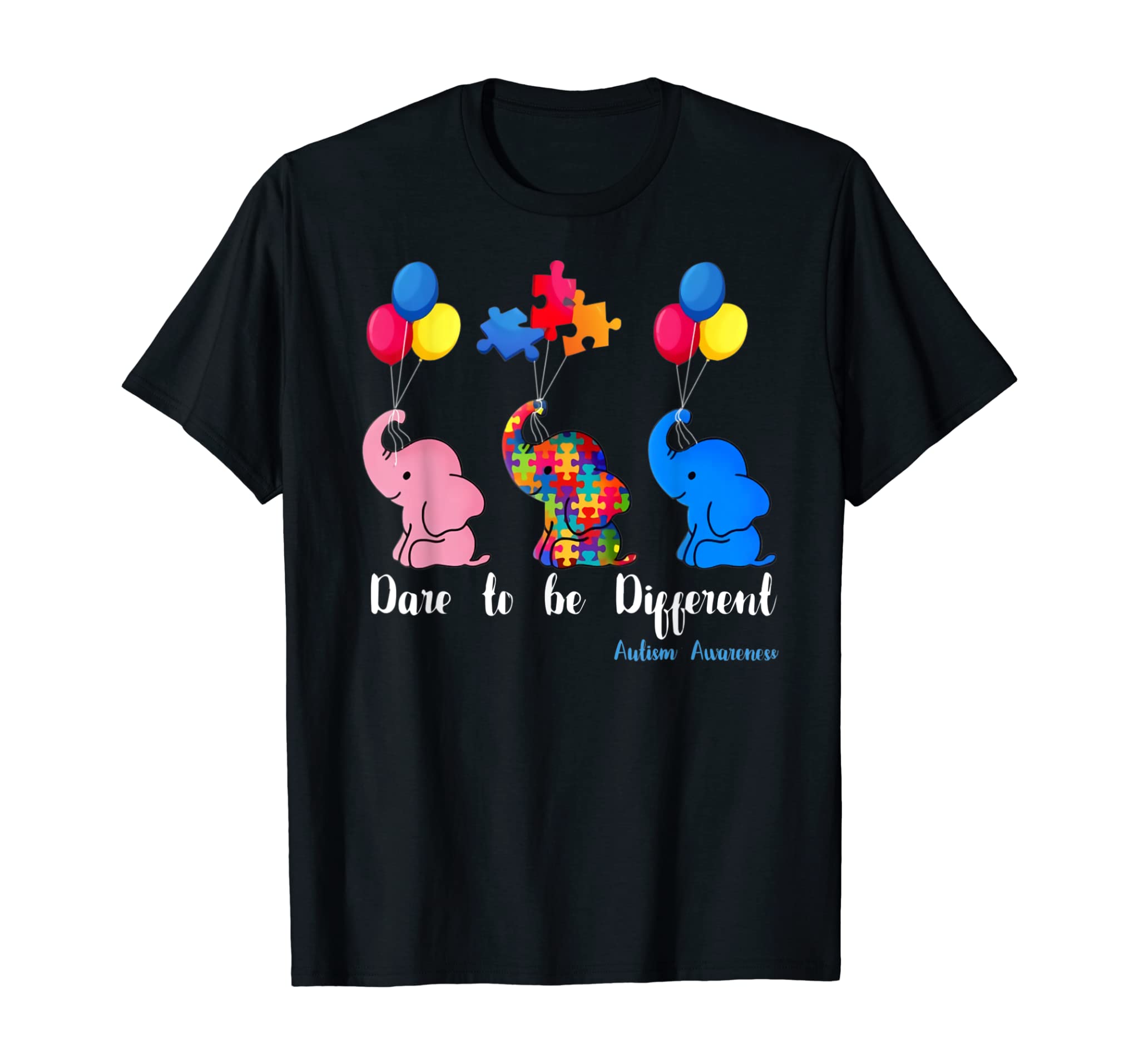 Elephant Autism Awareness Dare To Be Different Shirt