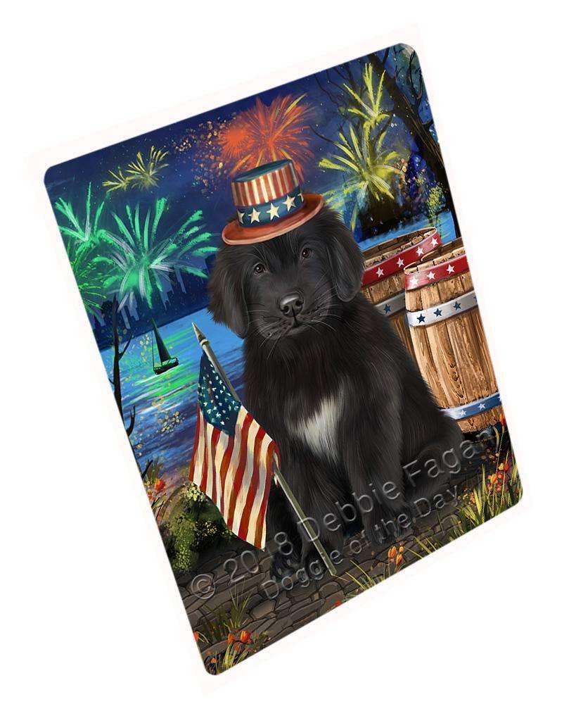 4Th Of July Independence Day Firework Newfoundland Dog Blanket Blnkt103863