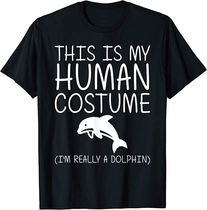 Dolphin Easy Halloween Human Costume Beluga Fish DIY Gift T-Shirt