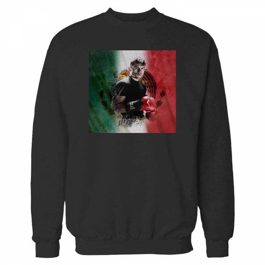 Canelo Alvarez With Flag Boxing Sweatshirt