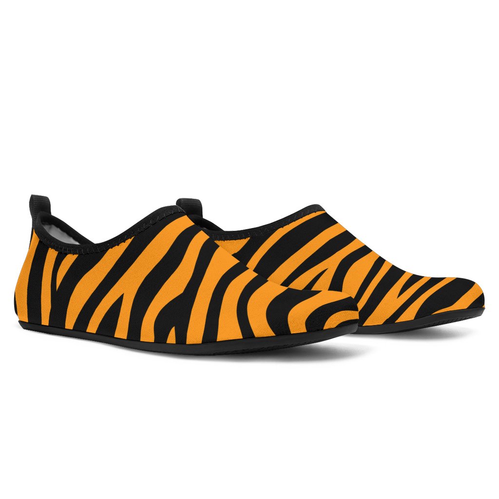 Bengal Tigers Skin Print Pattern Background Aqua Shoes