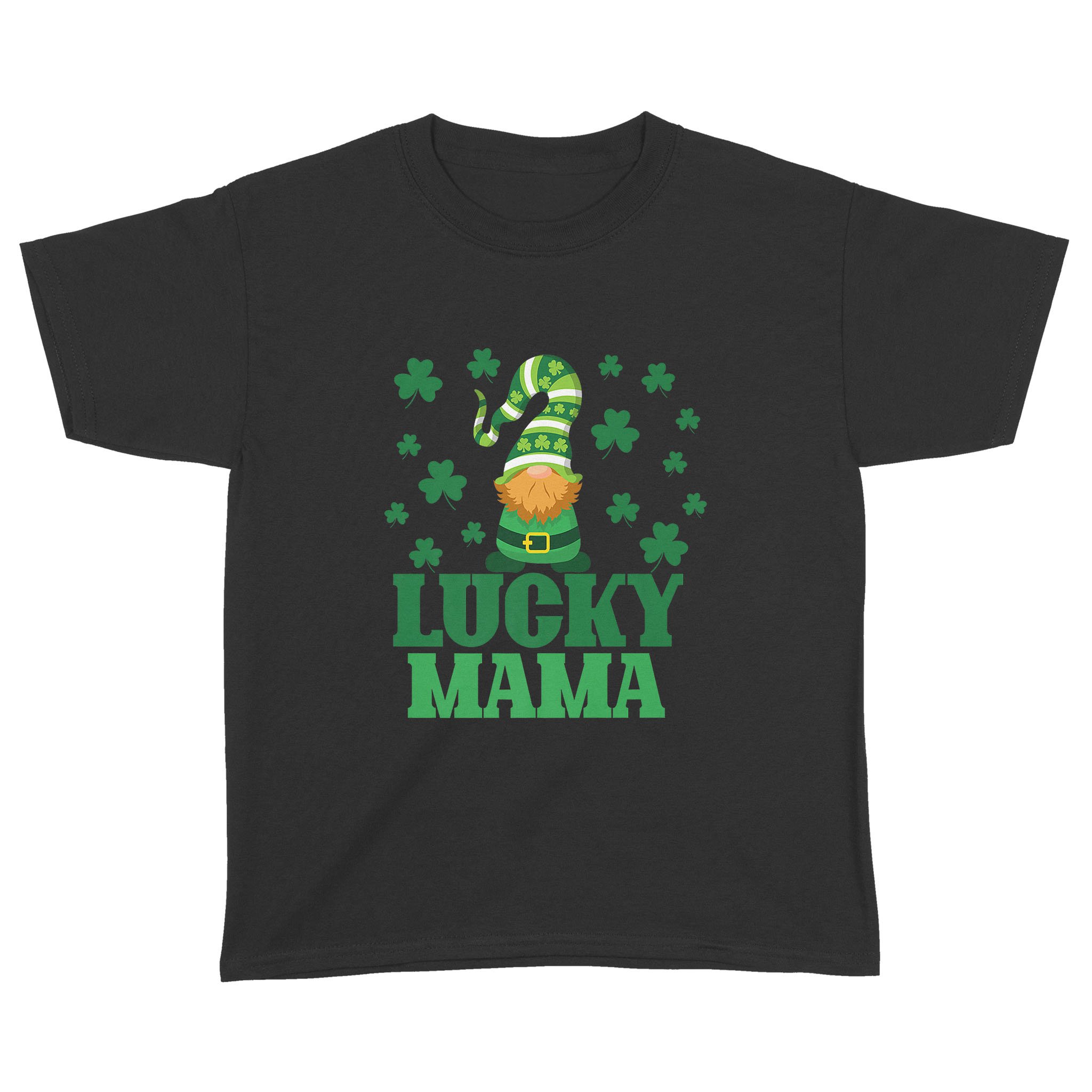 Lucky Mama Mother St Patrick’s Day Clover Gnome Irish Gift Premium T-Shirt – Standard Youth T-shirt