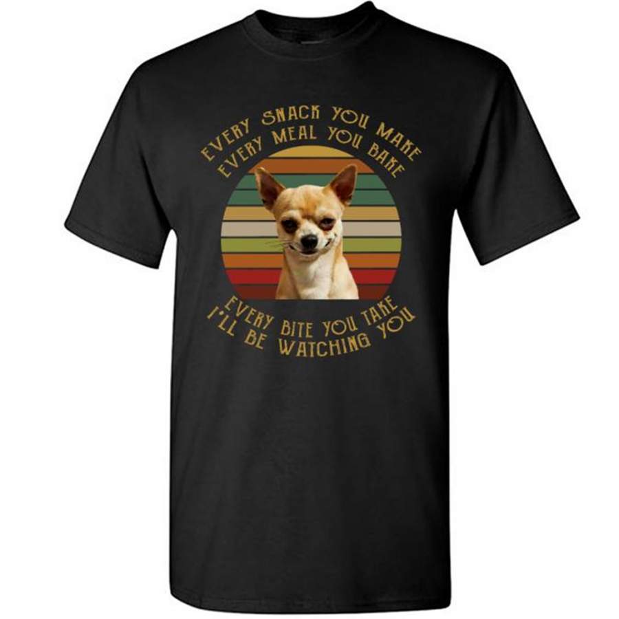 Every Snack You Make Meal You Bake Every Bite You Take I’ll Be Watching You, Dog Lover, Classic Vintage – Gildan Short Sleeve Shirt