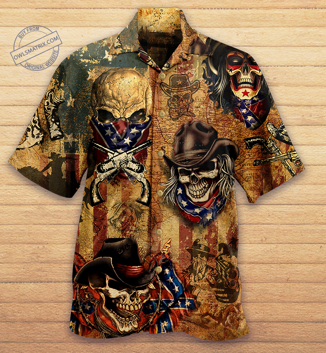 Skull Patriotic Limited Hawaii Shirt Ha1766