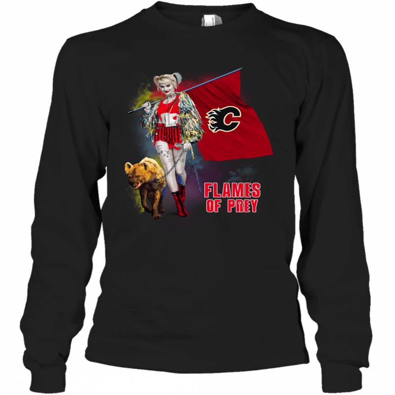 Harley Quinn flag Calgary Flames Of Prey Long Sleeve T-Shirt