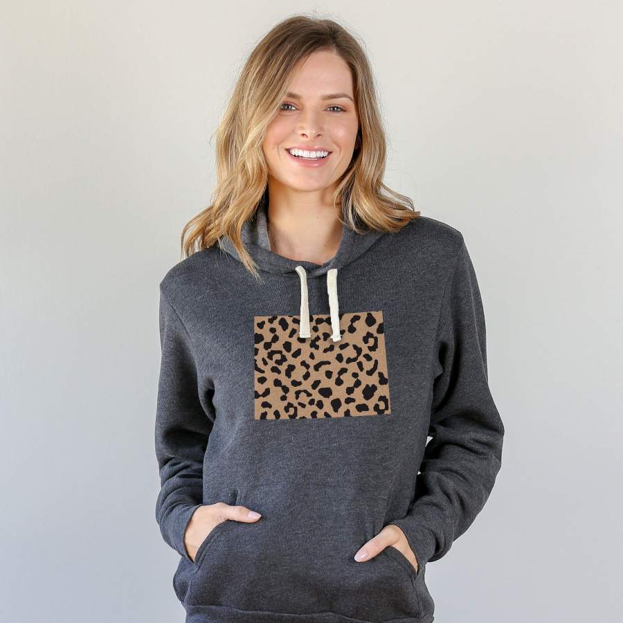 Wyoming Leopard Pattern Hoodie