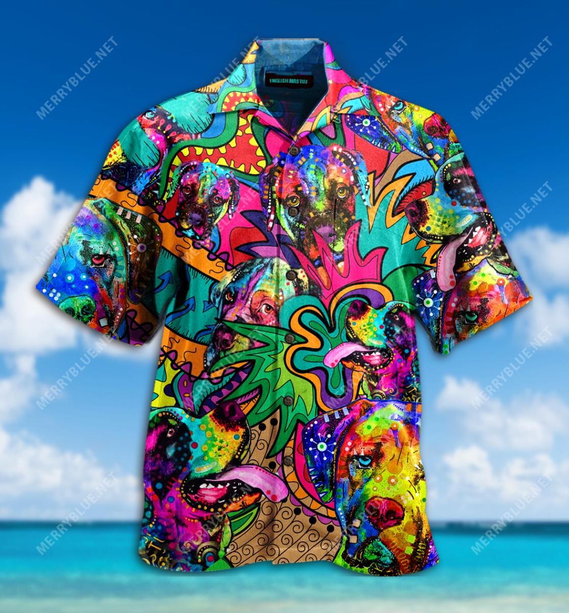 Amazing English Mastiff Aloha Hawaiian Shirt Colorful Short Sleeve Summer Beach Casual Shirt For Men And Women