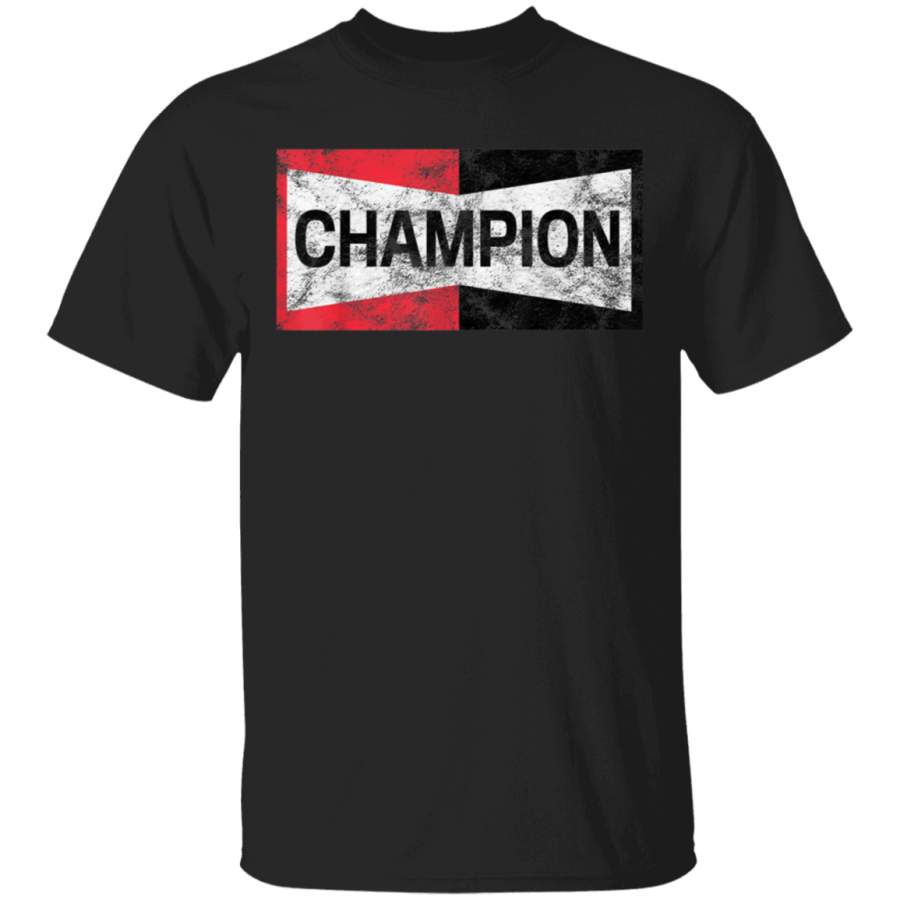 Distressed Champion Motor Sports Retro Spark Plug Gift T-Shirt