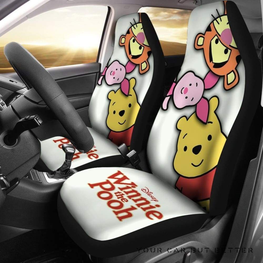 Cute Pooh & Tiger & Piglet Disney Winnie The Pooh Car Seat Covers Lt04 205621