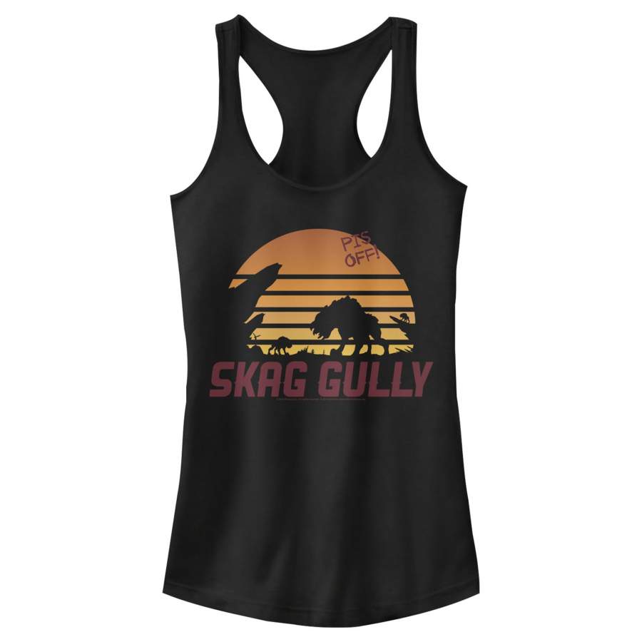 Borderlands 3 Junior’s Skag Gully Silhouette  Racerback Tank