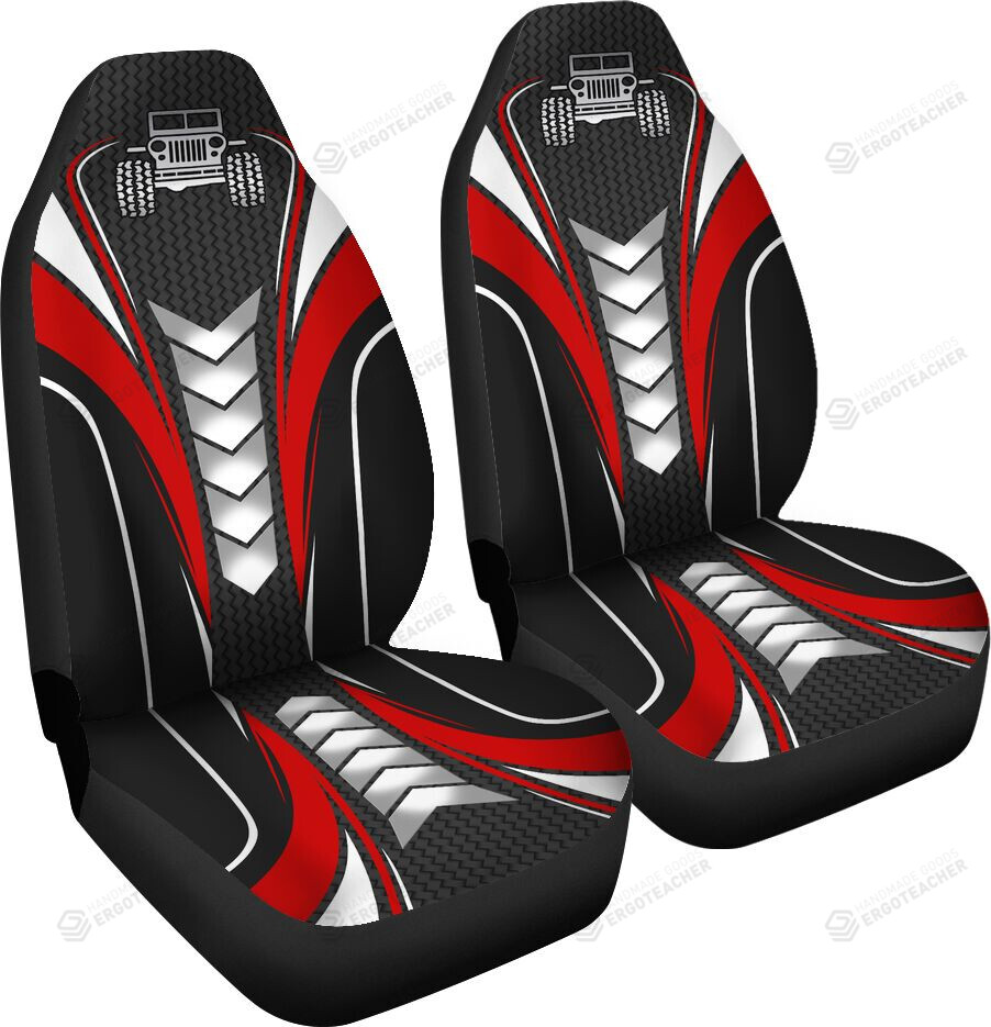 Jeep Red Arrow Car Seat Covers