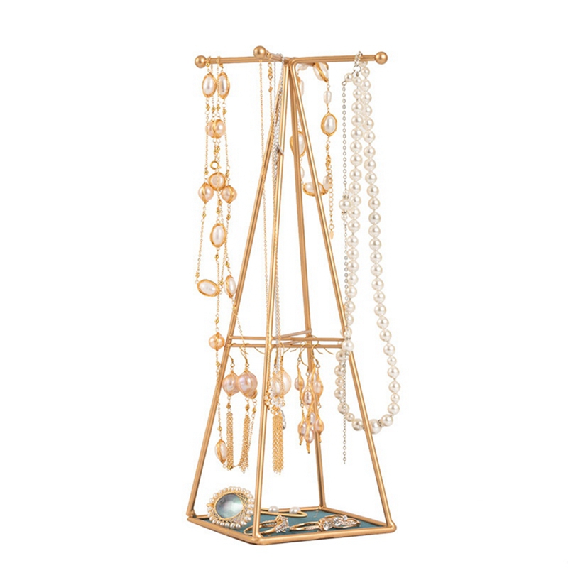 A-Line Jewelry Rack Stand Organizer Holder With Tray For Earrings Necklace Jewelry Hanging Supplies Home Decor alx