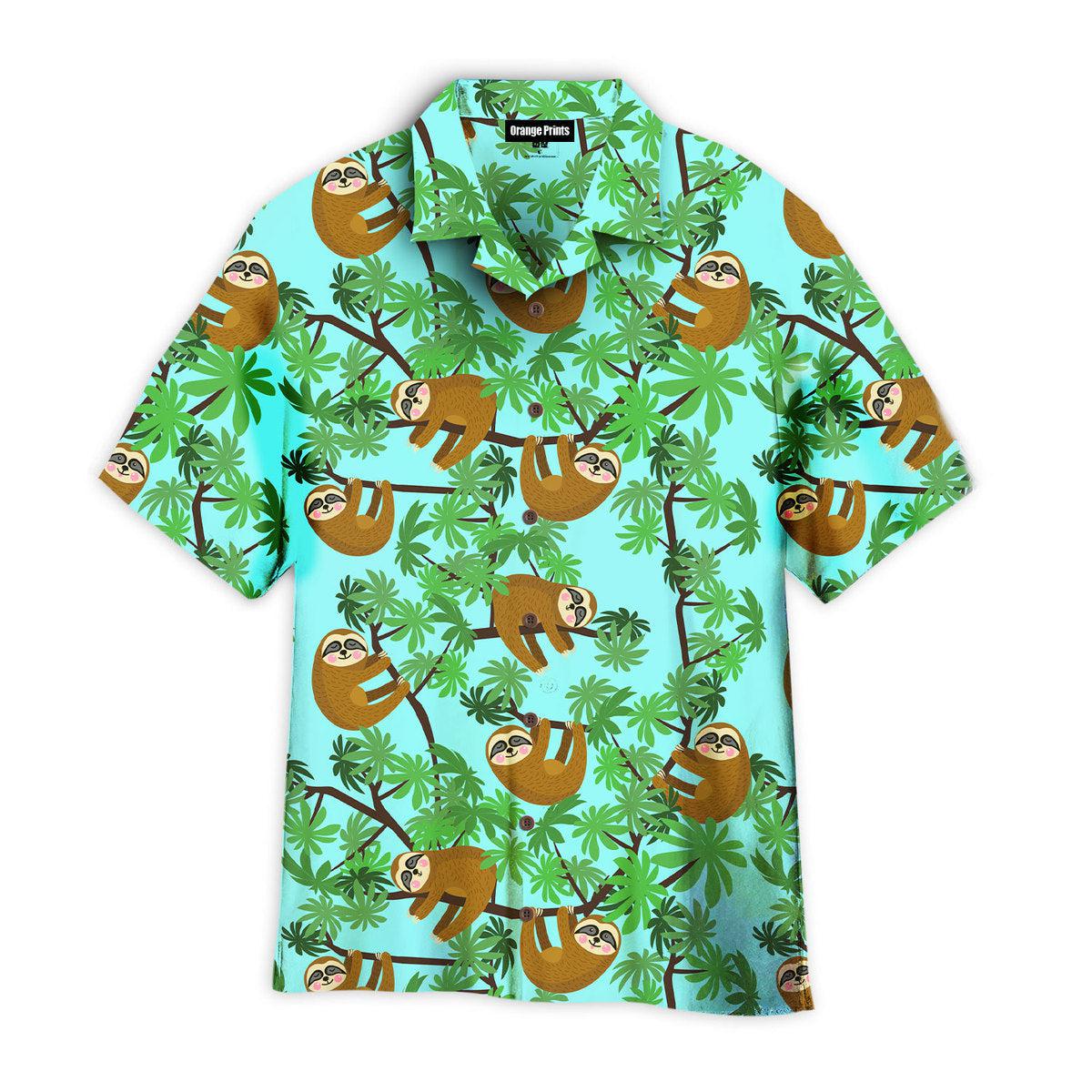 Sloths Jungle Aloha Hawaii Shirts For Men Women Ha61970