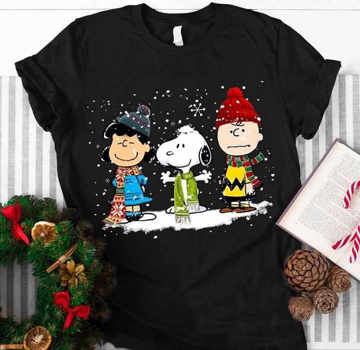 Snoopy charlie brown lucy the peanuts movie christmas for fan Tshirt ...